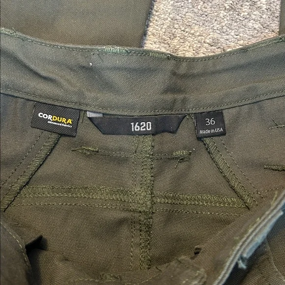 Men's 1620 Green Work Pants - Picture 2 of 6